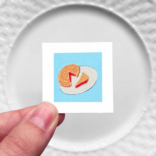 Mini 1" Pie Gouache Art Print