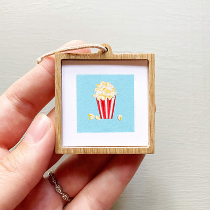 Mini 1" Popcorn Gouache Art Print